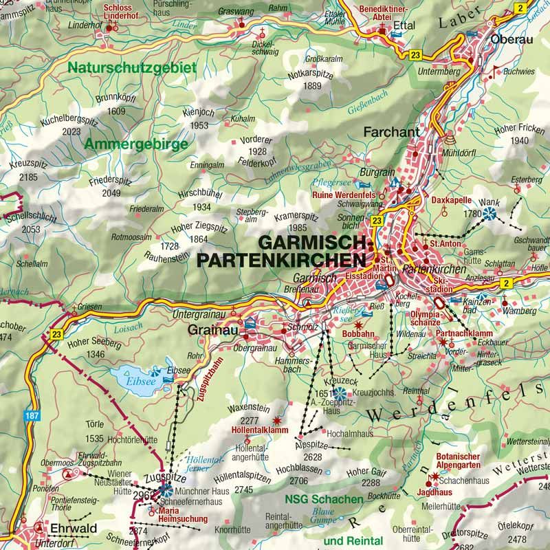 Deutschland 1 : 200 000 mit Schummerung