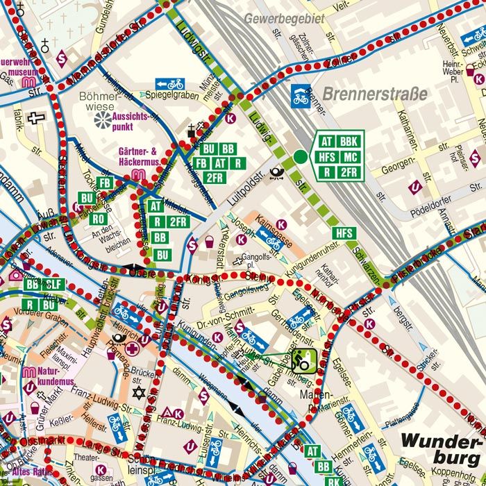 Fahrrad-Sadtplan Bamberg